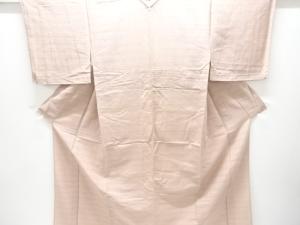 誉詩多工芸誉志　絽一つ紋色無地着物